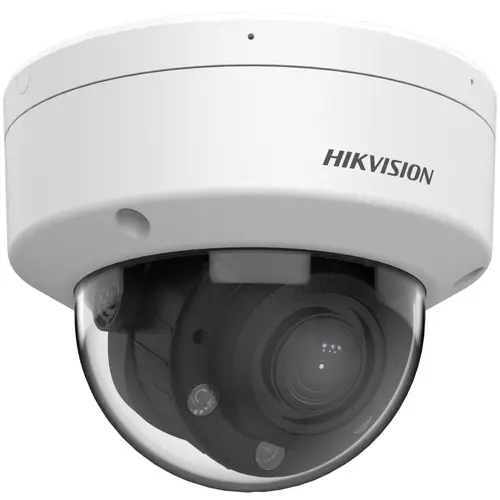Camera supraveghere video exterior IP Dome Hikvision Dual Light DS-2CD1723G2-LIZU, 2 MP, 2.8 - 12 mm, IR/lumina alba 30 m, microfon, slot card, PoE