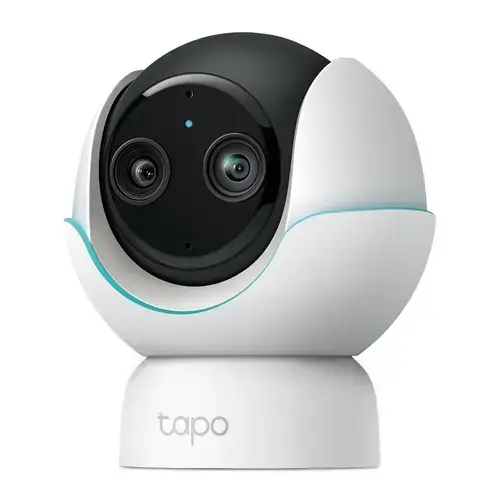 Camera supraveghere video interior Tp-Link TAPO C840 Smart Baby Camera Dual-Lens, Pan/Tilt, 2K 4MP & 1080P, Microfon, Difuzor, Detectare plans, Viziune nocturna HD, Cantece de leagan si zgomot alb incorporate