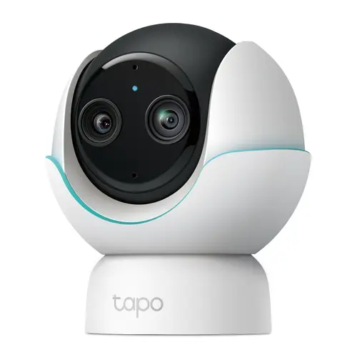 Camera supraveghere video interior Tp-Link TAPO C840 Smart Baby Camera Dual-Lens, Pan/Tilt, 2K 4MP & 1080P, Microfon, Difuzor, Detectare plans, Viziune nocturna HD, Cantece de leagan si zgomot alb incorporate
