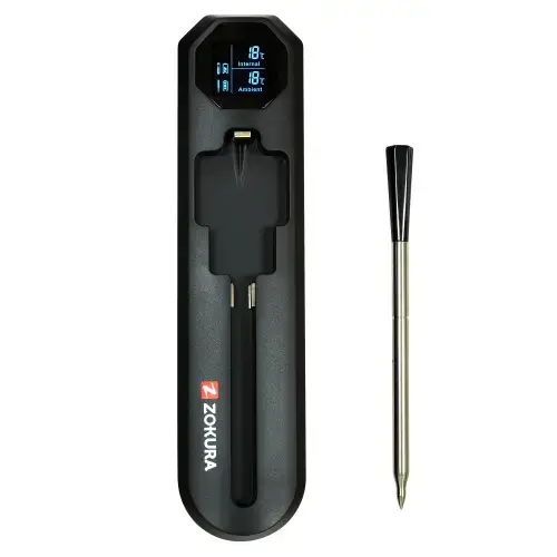 Termometru inteligent wireless pentru carne Zokura Z1521 (Negru)