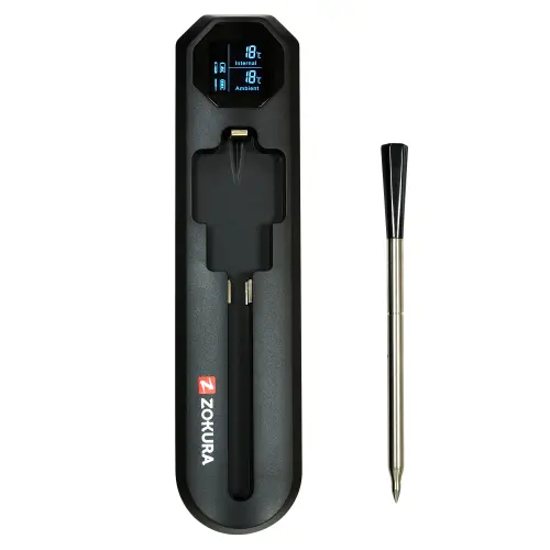 Termometru inteligent wireless pentru carne Zokura Z1521 (Negru)