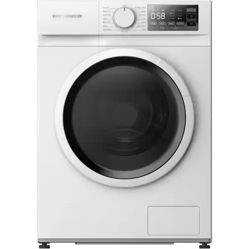 Masina de spalat rufe slim Heinner HWM-M914IVNA+++, 9 kg, 1400 RPM, Clasa A, Motor inverter, Display digital, Blocare acces copii (Alb)