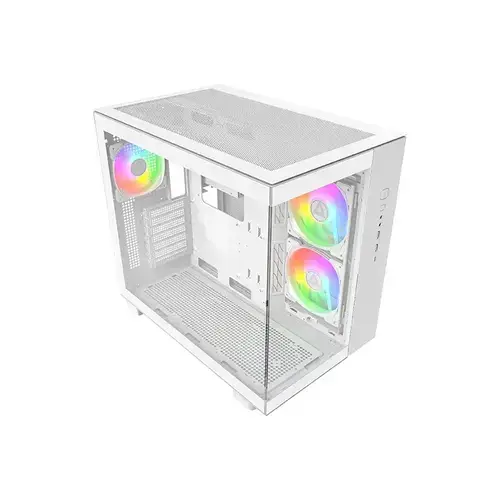 Carcasa Montech King 65 Pro, Middle Tower, tempered glass (Alb)
