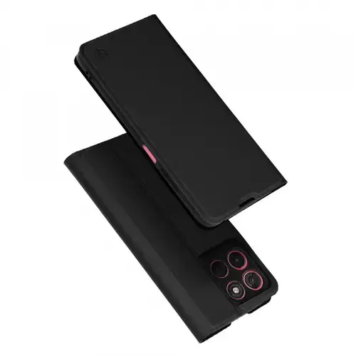 Husa pentru Motorola Moto G67 Power / G57 Power, Techsuit, Magskin Book, Neagra