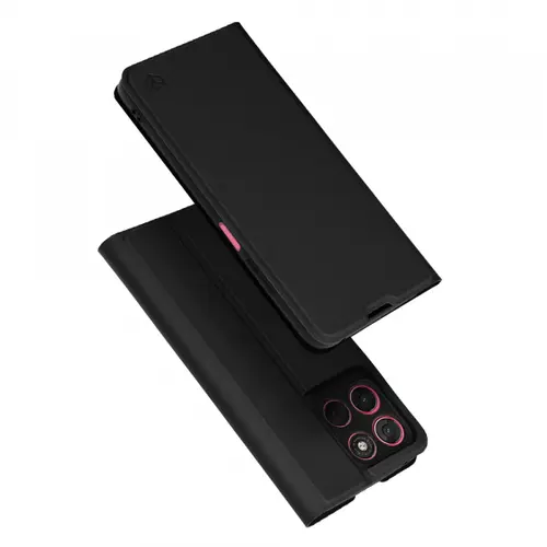 Husa pentru Motorola Moto G67 Power / G57 Power, Techsuit, Magskin Book, Neagra