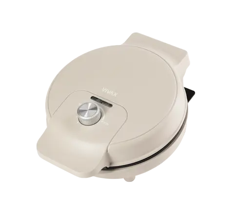 Aparat de facut vafe si gofre VIVAX WM-1000S, capacitate 5 forme, 1000 W (Bej)