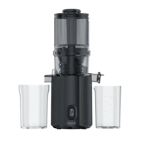 Storcator de fructe VIVAX SJ-300B Slow Juicer, prin presare lenta la rece, 300 W (Negru)
