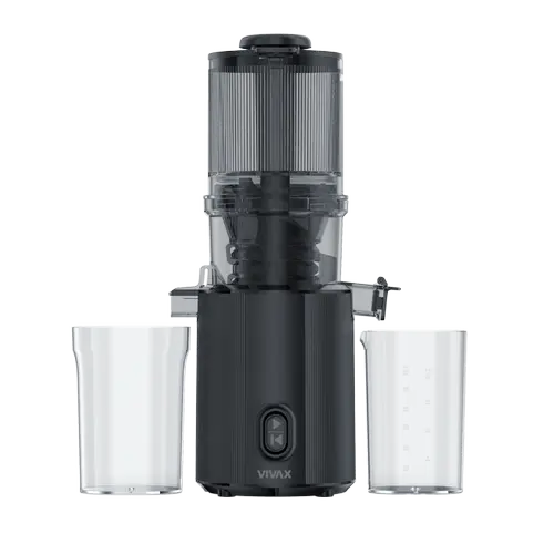 Storcator de fructe VIVAX SJ-300B Slow Juicer, prin presare lenta la rece, 300 W (Negru)