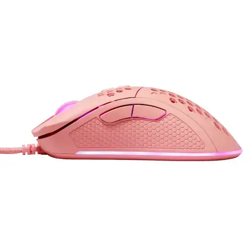 Mouse Gaming Deltaco GAM-108-P, Wired, USB, iluminage RGB (Roz)