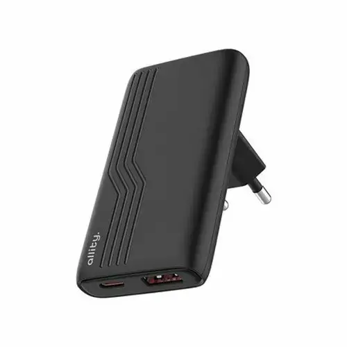 Incarcator Retea Allity ATC-02-65WAC, GaN PD QC, 1x USB-C + 1x USB-A, 65W (Negru)