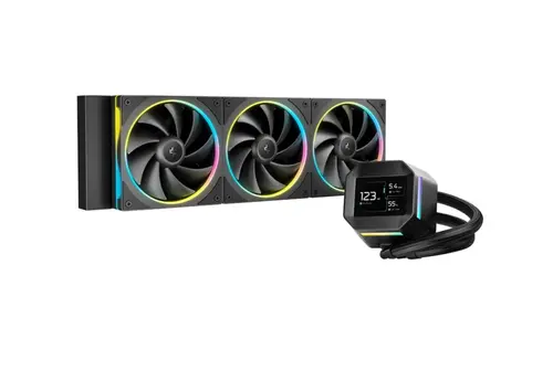 Cooler CPU Deepcool LM360, 2400RPM, iluminare RGB (Negru)