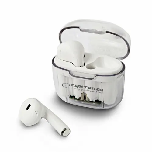 Casti True Wireless In-Ear Esperanza Anthe EH237W, Bluetooth, Touch control, Microfon (Alb)
