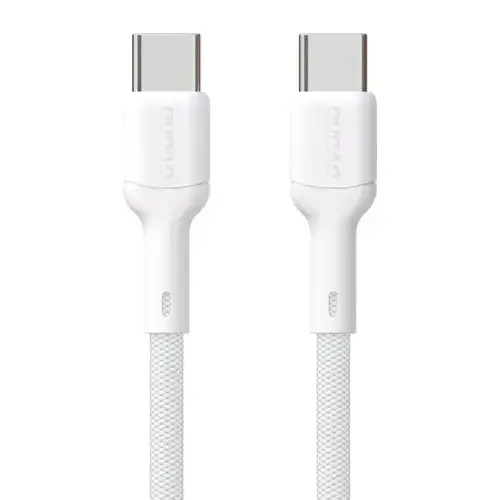 Cablu pentru incarcare si transfer de date Dudao L9C, USB-C la USB-C, 65W, 2m (Alb)