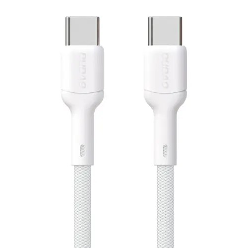 Cablu pentru incarcare si transfer de date Dudao L9C, USB-C la USB-C, 65W, 2m (Alb)