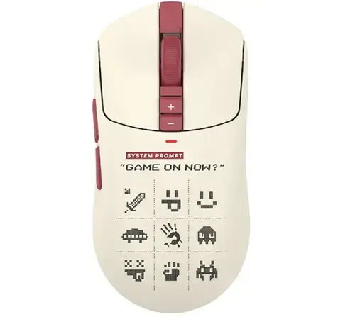 Mouse A4Tech Bloody R72 Ultra Duo Pixels Red, Wireless 2.4Ghz, USB/USB-C (Bej/Rosu)