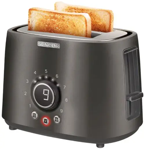 Prajitor de paine Sencor STS 6058BK, 1000 W, 9 trepte (Negru)