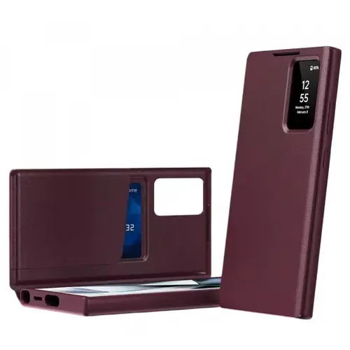 Husa pentru Samsung Galaxy S26 Ultra, Techsuit, SmartView (Rosu)