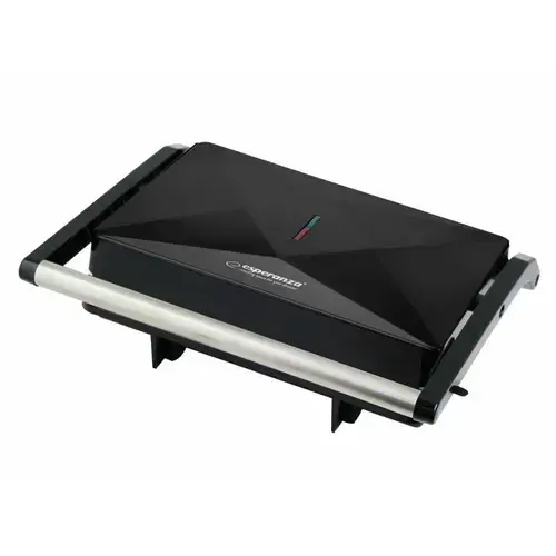 Gratar electric Esperanza Peperone EKG013, 850W, 23 x 14.5 (Negru)