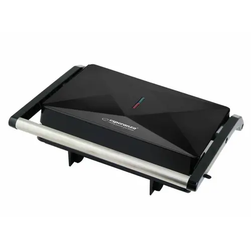 Gratar electric Esperanza Peperone EKG013, 850W, 23 x 14.5 (Negru)