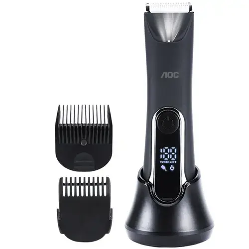 Masina de tuns AOC PHT-144, Afisaj LCD, Autonomie 90 minute, IPX7 (Negru)