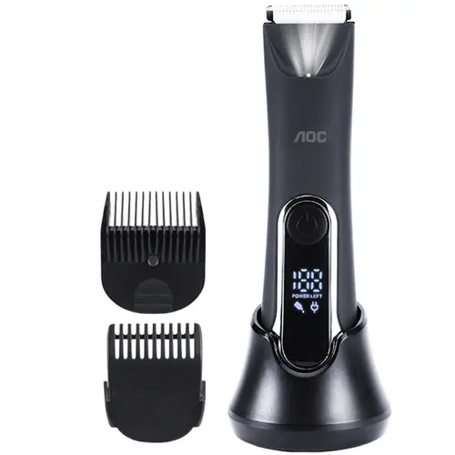 Masina de tuns AOC PHT-144, Afisaj LCD, Autonomie 90 minute, IPX7 (Negru)