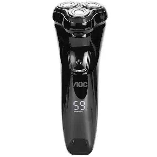 Masina de ras AOC PHT-101, Autonomie 60 minute, 8500 rpm, Capete 4D, IPX6 (Negru)