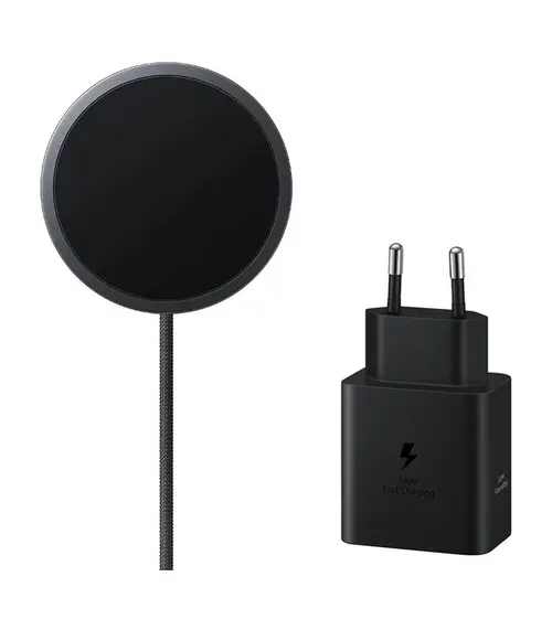 Incarcator Wireless Samsung EP-P2900TBEGWW + Adaptor retea 45 W, USB Type-C (Negru)