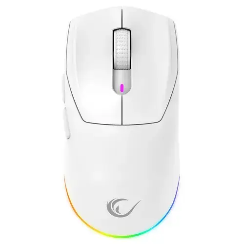 Mouse Rampage Prote M5 Pro, 26000 DPI, iluminare RGB, Wireless 2.4Ghz, Bluetooth, USB (Alb)