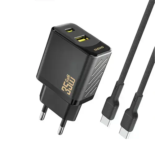 Incarcator retea Dudao A27 Max, 35W, 1 x USB-A - 1 x USB-C, 1m (Negru)
