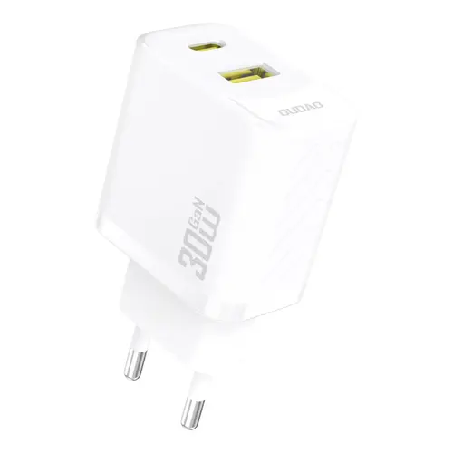 Incarcator retea Dudao A27TEU, 30W, 1 x USB-A - 1 x USB-C (Alb)