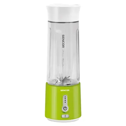 Blender fitness portabil Sencor SBL131GR, 150 W, 500 ml, IPX65, Incarcare prin USB Type-C (Verde)