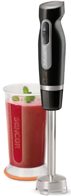 Mixer vertical Sencor SHB 4359BK, 600 W, 2 viteze, 700 ml (Negru)