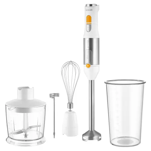 Blender de mana Sencor SHB6301WH 5 in 1, 1200 W, Bol 800 ml, Tocator 500 ml (Alb)