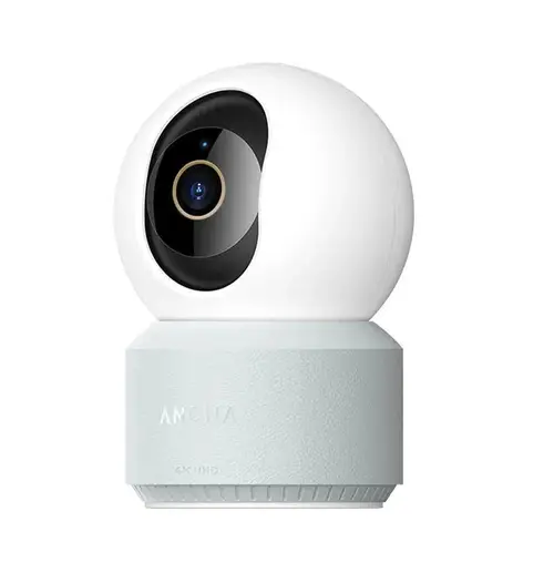 Camera supraveghere video interior 70mai ANONA PANO, 4K UHD 360, Zoom 8X, Wi-Fi 6, Control vocal Google Home, tehnologie AI (Alb)