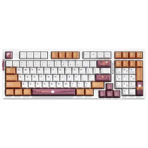 Tastatura Gaming VGN V98 Pro, Berry Ice Cream Switches, Wireless 2.4Ghz, Wired, iluminare RGB (Multicolor)