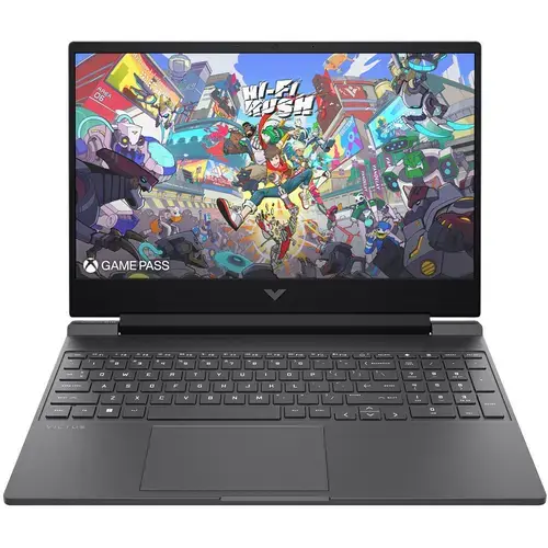 Laptop Gaming HP Victus 15-fa2101nn (Procesor Intel® Core™ 7 240H (24M Cache, up to 5.20 GHz), 15.6inch FHD IPS 144Hz, 24GB DDR5, 1TB SSD, NVIDIA GeForce RTX 5050 @8GB, Negru/Gri)