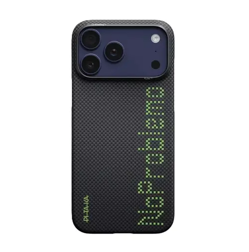 Husa Protectie Spate Pitaka pentru Apple iPhone 17 Pro Aries, Ultra-Slim (Negru)
