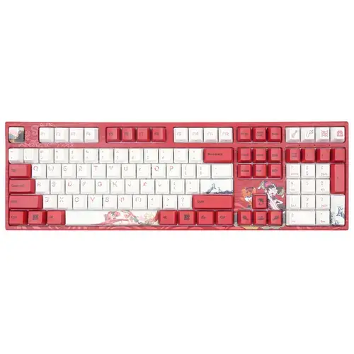 Tastatura Gaming Varmilo VEA108 Koi, Wired, USB, iluminare RGB (Rosu/Alb)