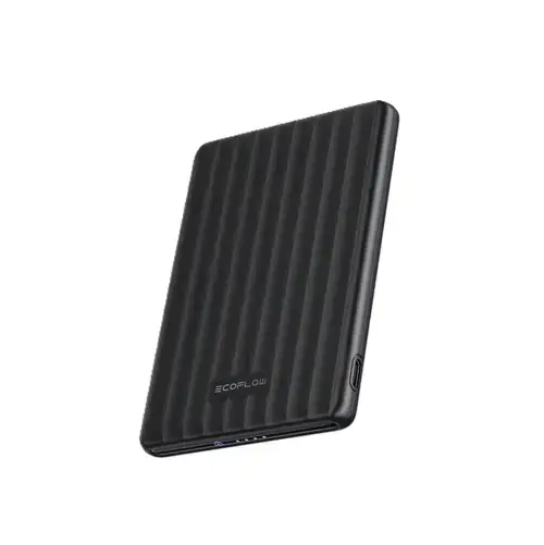 Baterie externa magnetica EcoFlow RAPID Mag, 5000 mAh, Wireless 7.5W, 20 W USB Type-C (Negru)