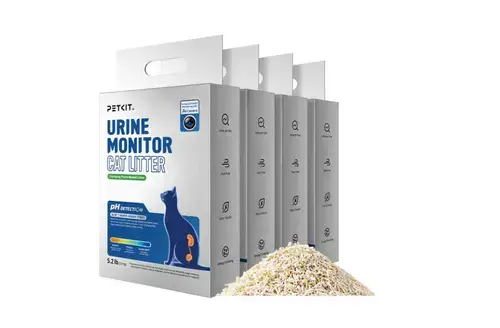 Set 4 cutii nisip pentru monitorizarea urinei PETKIT Urine Monitor Cat Litter, 2.4 kg/cutie, absorbtie rapida