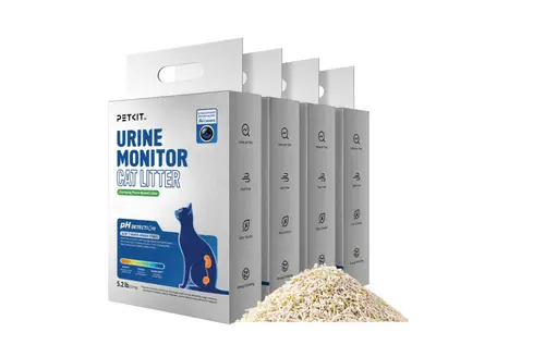 Set 4 cutii nisip pentru monitorizarea urinei PETKIT Urine Monitor Cat Litter, 2.4 kg/cutie, absorbtie rapida