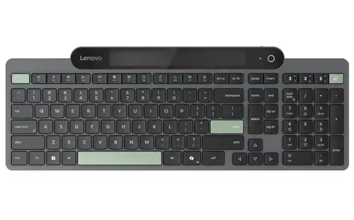 Tastatura Lenovo Self-Charging Bluetooth (Negru/Verde)