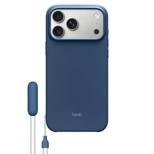 Husa Protectie Spate Beats MGTR4LL/A pentru Apple iPhone 17 Pro Max, Kickstand Case cu MagSafe si Camera Control (Albastru)
