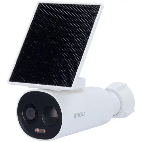 Camera supraveghere exterior WiFi cu panou solar IMOU Cell 3C IPC-K9DC-5M0WEH-V2, 5 MP, 2.8 mm, IR / lumina alba 15 m, 5000 mAh, slot card, microfon si difuzor
