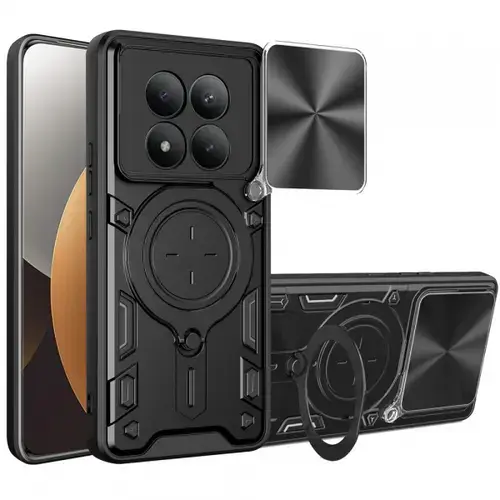 Husa pentru Xiaomi Poco M8 Pro / Redmi Note 15 Pro+ 5G, Techsuit, CamGuard Pro (Negru)
