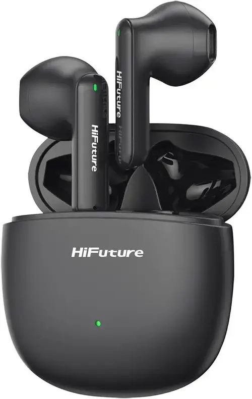 Casti True Wireless In Ear HiFuture Colorbuds 2, Bluetooth, Soft Bass, Pana la 20 de ore autonomie, IPX5 (Negru)