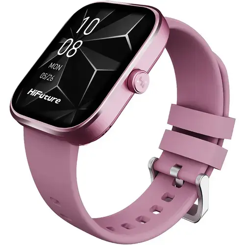Smartwatch HiFuture LUME PRO, carcasa aluminiu, Display Amoled, Apeluri Bluetooth, pana la 7 zile autonomie, 1 ATM (Roz)