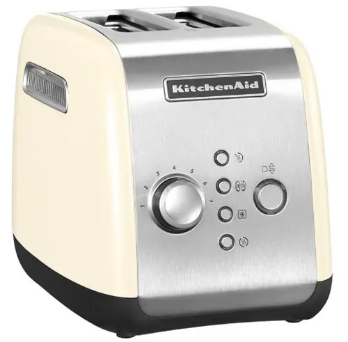 Prajitor de paine KitchenAid 5KMT221EAC, 2 felii, 1100W (Crem)