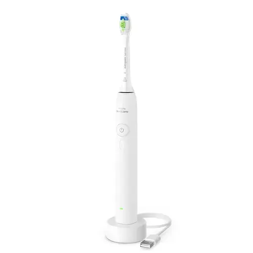 Periuta de dinti electica Philips Seria 3100 HX4031/21, 3 viteze, 31000 miscari/minut, 1 capat inclus, Timer, Indicator luminos (Alb)