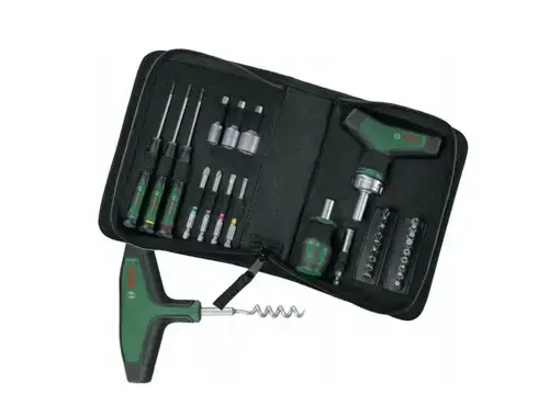 Set unelte de mana Bosch Advent Calendar (Verde/Negru)
